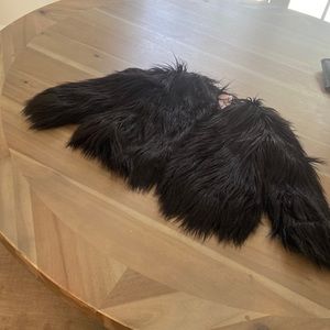 Appaman, size 5, kids, fake fur black jacket